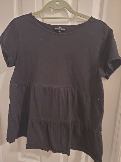 Nursing Queen NURSING SHIRT. Zipper access panels Women's - S