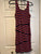 Loft pink and navy striped dress  Women's - M