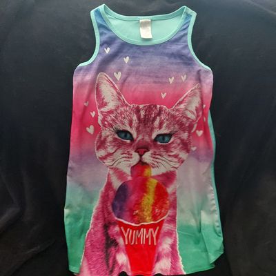 Children's place Silky feel kitty nightgown 10-12