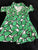 Baby gap Green and white side tie dress 4T