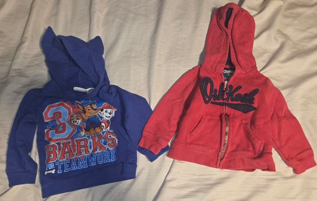 Set of 2 Boys hoodies/sweatshirts 2T  2T
