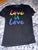 Target Love is love black t shirt Women's - M