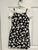 Art Class dress black with white flower - adjustable straps 6T/6