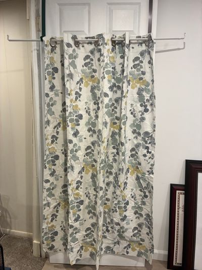 Blackout curtains 2 panels 2 panels flower blackout 127cm x 160cm