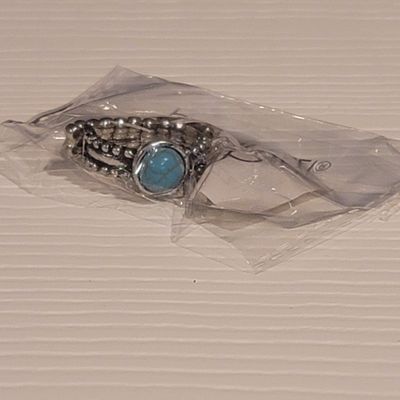 Paparazzi Silver Turquoise Multisize Ring