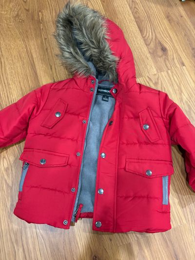 Rothschild Fleece lined winter jacket red 2T
