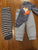 Stripes and Fox bundle Two pants and foxy onesie 18 Months