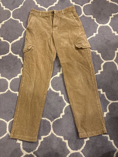 Zara 7 Khaki color w cargo pockets straight for corduroy pants 29