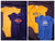 Various 4 short sleeve onesies 12 Months