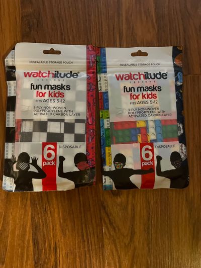 Watchitude NEW 2 6 pack masks for kids