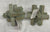 2 Brand New green wooden puzzle sculptures. 2 Brand New green wooden puzzle sculptures.
