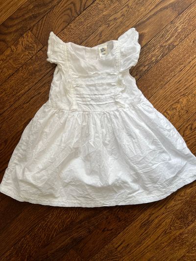 Baby bgosh white dress  18 Months