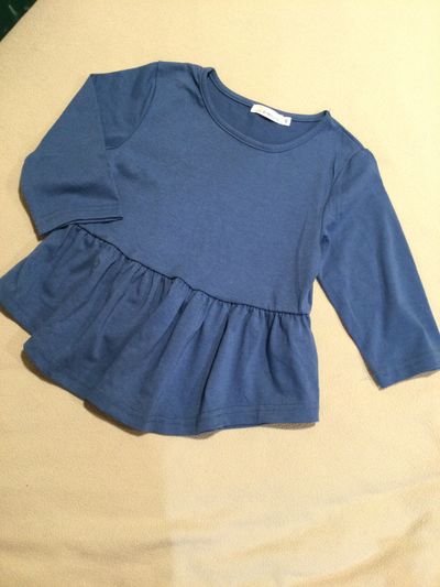 Sunshine swing Blue 3/4 sleeve top 7-8