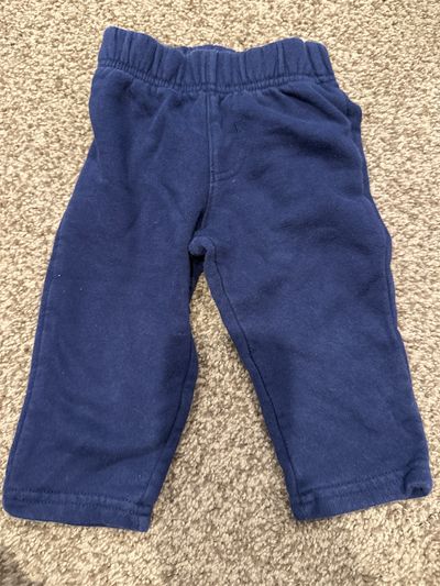 Cat and Jack Navy sweatpants pants  12 Months
