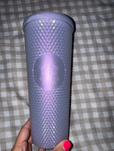Starbucks Iridescent stuffed 24 oz tumbler with lid