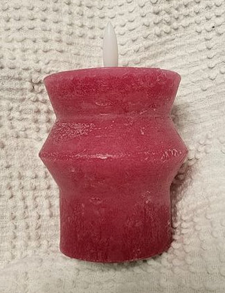 NEW LED WAX CANDLE batteries operator 3" high