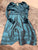 Dolly & Me Beautiful Teal Velvet & Chiffon Dress  10-12