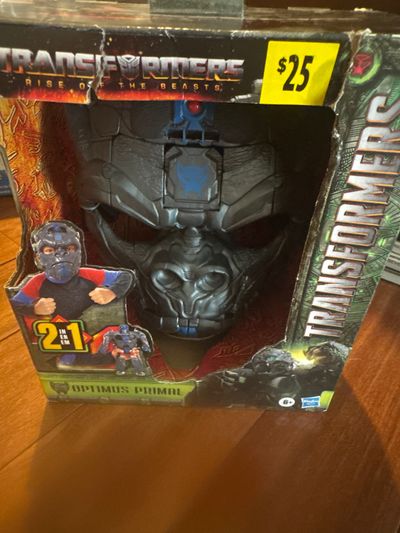Brand new transformers, Optimus primal mask Two and one figure and mask