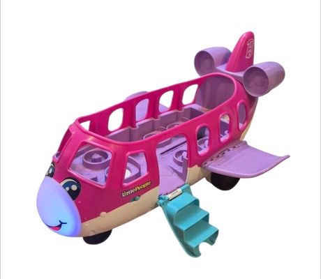 Fisher Price Little People Barbie Airplane lights, sings, talks