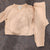 Just Born Pale pink peach cardigan and pants set 6-9 Months