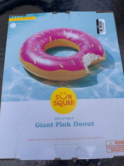 Brand new giant pink doughnut, sun squad brand From target