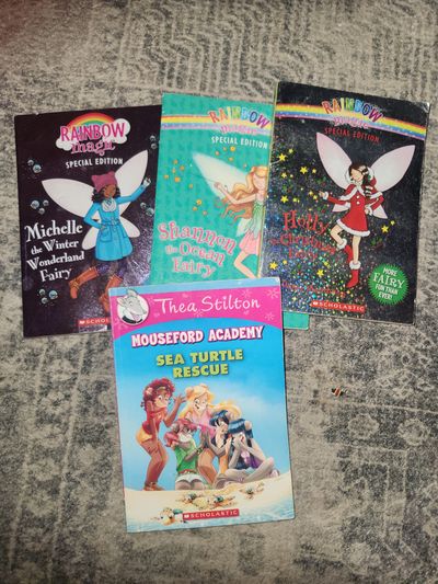 3 Rainbow Magic special edition and Mouseford book 4 books