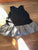 Soprano Black and white gingham peplum tank top - size tags removed sz10 10-12