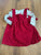 Just one you Red Jumper with long sleeved onesie 12 Months