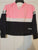Justice - size 12 - long sleeve Pink, white, and black 10-12