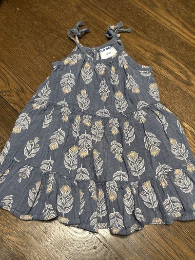 Old Navy Denim Floral dress 12-18 Months