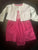 Carters 6 months. Pink dress with white sweater 6 Months