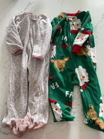 Carter's Fleece Sleepers 6-9 Months