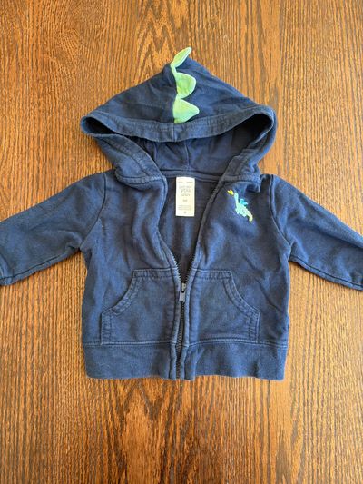 Carters zip up sweatshirt  0-3 Months
