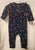 Carter's Long Sleeve Navy Blue Heart Print Bodysuit 12 Months