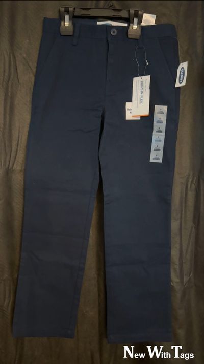 OLD NAVY NAVY STRAIGHT FLEX 7-8
