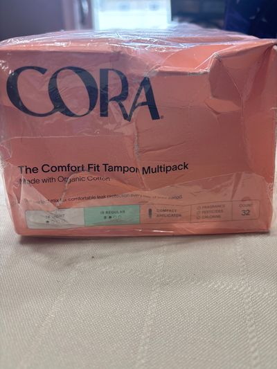NEW 3 boxes Cora tampon multipack 32 in each box- 16 light-16 regular