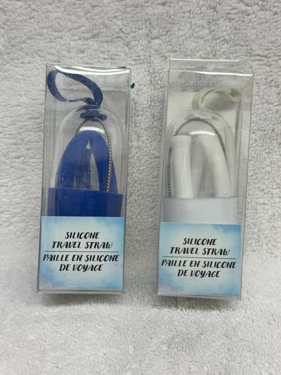 2 Brand New Silicone Travel Straws 2 Brand New Silicone Travel Straws