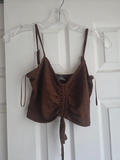 Blue blush tank top brown  Women's - S