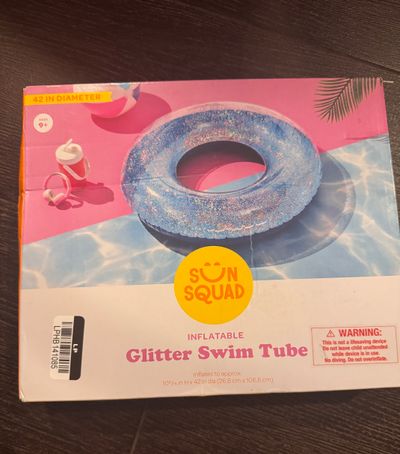 Brand new glitter swim tube from target