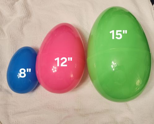 3 XL PLASTIC EGGS