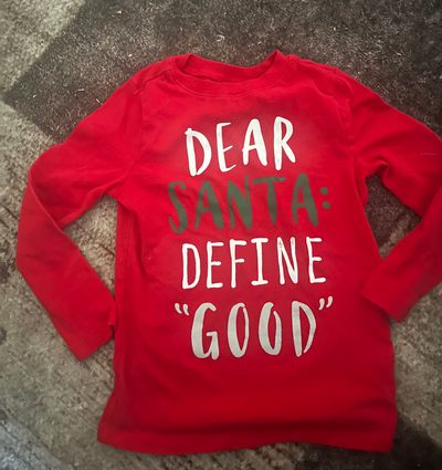Santa long sleeve shirt size 5t  5T/5