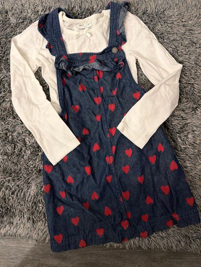 Max Studio Valentine Hearts Jumper & LS Top  4T