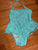 Old Navy Halter mint green bathing suit with umbrellas 4T