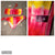 2 piece Red yellow pink bikini 10-12