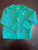 Carters quarter zip pullover green with stripes  3T