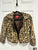 BONGO Leopard print furry jacket - lining ripped on seam inside 7-8