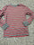 Cat and jack Grey and red stripe shirt 6T/6