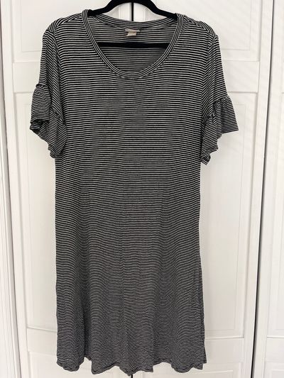 Mossimo Black white casual SL dress Women's - M