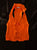 Fashion Nova Orange Sleeveless Tie Front Cropped Top Junior S - 3