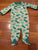 Child of mine dinosaur pajamas with dinosaur feet And tiny but mighty saying on it 3-6 Months